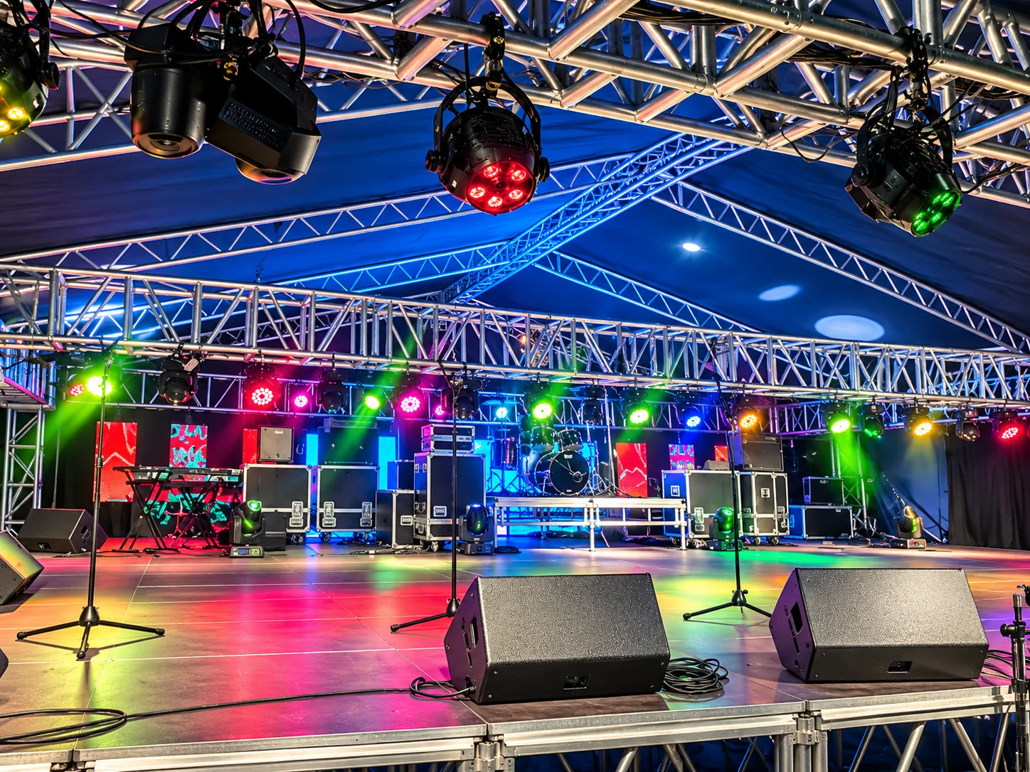 The stage, set